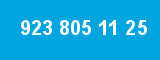 923 805 11 25 923 805 11 25